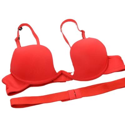 China New Super Bra Goddess Boutique Girl Antibacterial Hot Selling Sexy Underwear Gathered Soft U Cup W Cup Bra for sale