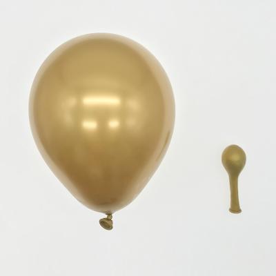 China Party Decoration Wedding Decoration Gold Chrome Metallic Balloons Rose Gold 5 Inch Chrome Balloon for sale