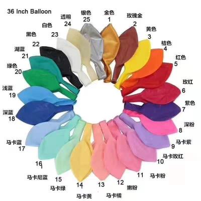 China Party Decoration Fashion 36 Inch Big Birthday Supply Pearl Latex Balloons Party Helium Balloon for sale