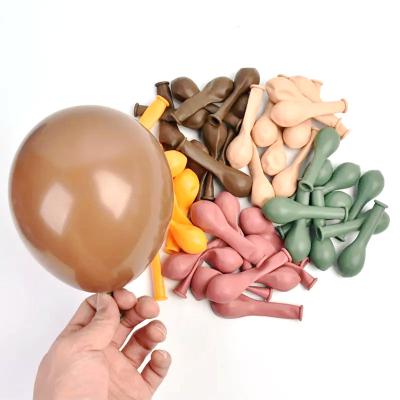 China Party Decoration Stock Hot Amazon Colors Mix Retro Colors Balloons 10 Inch Latex Balloons For Wedding Party Decorations for sale