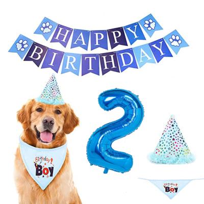 China Beauty Decorations Dog Party Supplies Happy Birthday PAWTY Banners, Dog Party Pet Birthday Party Decorations for sale