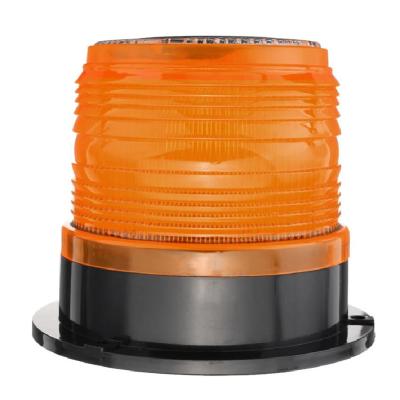 China Automotive Waterproof Round Magnetic Light Beacon Solar Panel Truck Rotating Warning Light for sale