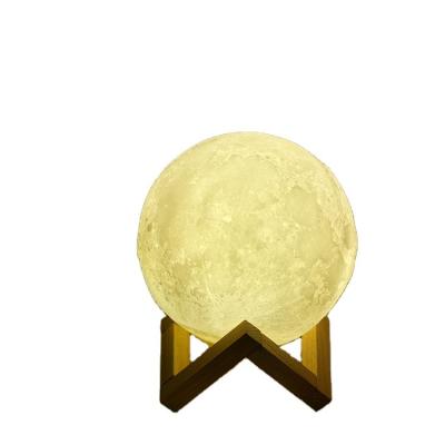 China Modern Mini 16colors Moon Shaped Led Night Lead Customs Levitating Moon Light Lamp 3d Moon Lamp for sale