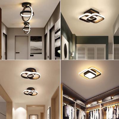 China Surface Mounted New Modern Home Hotel Living Room Decoration Acrylic Led Ceiling Lights Square Fixtures Customized Gifts for sale