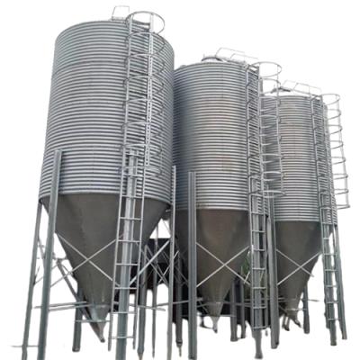 China Chicken Farm Pig Farm Galvanized Feeder Material Silo Galvanized Sheet Silo Corn Grain Silo For Sale Steel Sheet Silo for sale