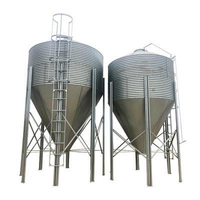 China Chicken Farm Pig Farm Galvanized Feeder Material Silo Galvanized Silo Storage Silo Small Grain Feed Silo for sale