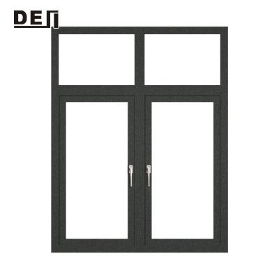 China Custom Soundproof Thermal Insulation Isolation Aluminum Tempered Glass Casement Window for sale