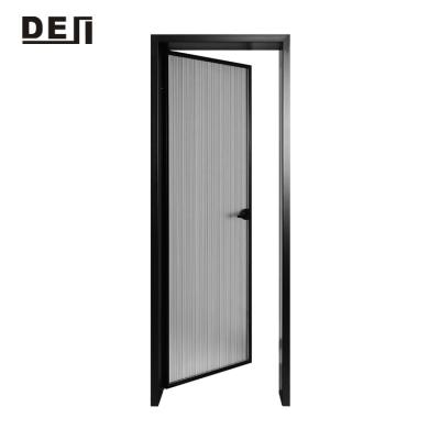 China Factory Price Modern Waterproof Aluminum Glass Swing Casement Door Design For Bathroom for sale