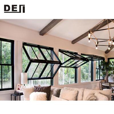 China Sliding Aluminum Vertical Bi Folding Window Push Up Fold Up Windows for sale