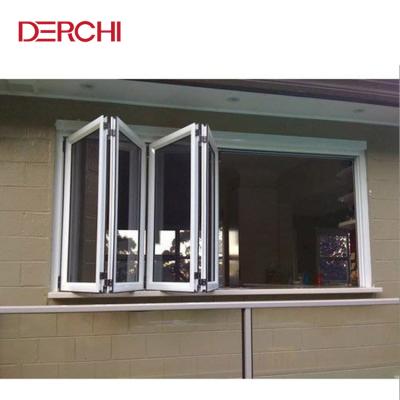 China Folding Interior Aluminum Folding Window For Apartment Bi Folding Windows for sale