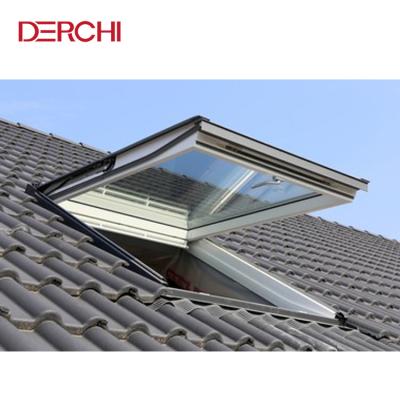 China Automatic Aluminum Glass Roof Electric Skylight for sale