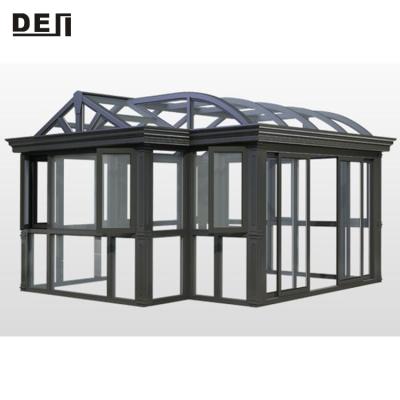 China Modern Four Seasons Laminated Glass Safe and Durable Glass Sunroom for Balcony Garden for sale