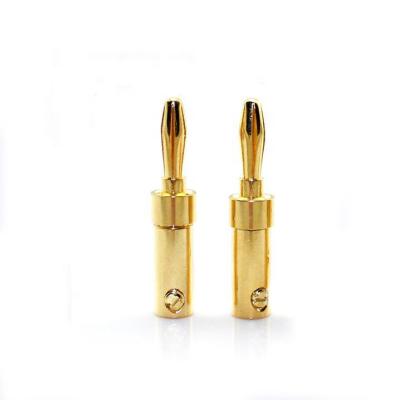 China Automotive Custom Gold Plated Screw Banana Plug Or Switch Used In Sound Connection for sale