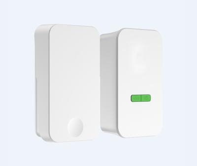 China Wirelles doorbell RF433 no battery linbell 100-240V C.A.R-U plug OEM ODM 12years self-powered wireless doorbell for sale