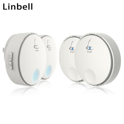 China Modern Linbell G2 the Church Batteryless Wireless Animal Doorbell UK Plug with 2 Transmitter and 2 Receiver for sale