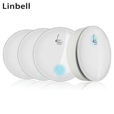 China Linbell G3 Modern Wireless Doorbell Bell UK Plug with 1 Transmitter and 3 Receivers for sale