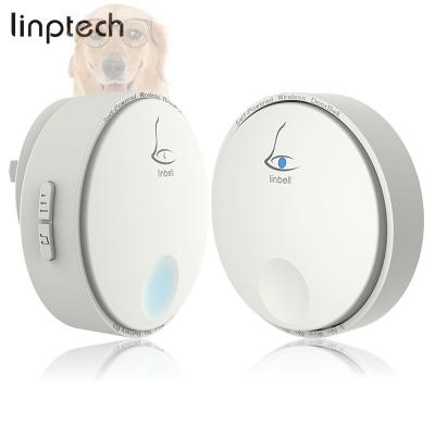 China Linbell Dog Doorbell Smart Door Bell Electric Wireless Remote US Free Shipping Plug with 1 Transmitter and 1 Receiver for sale