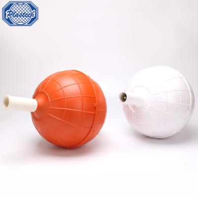 China Water Pressure Resistance 7H 8H Spherical Plastic Fishing Float With Pole for sale