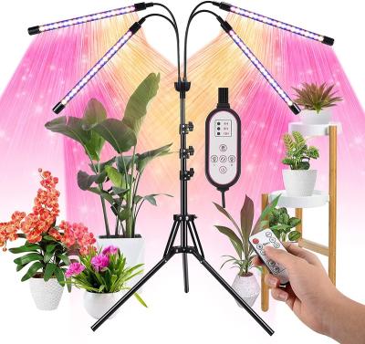 China Traditional Adjustable Tripod Stand, Red Blue White Floor Grow Lamp with Timer 4/8/12H with Remote Control and Indoor Plant Growing Lights for sale