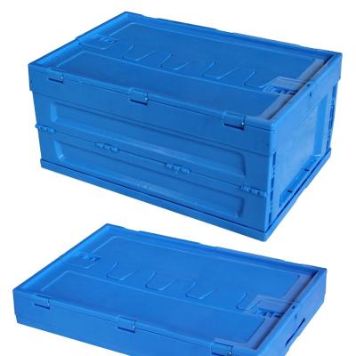 China Solid Static Free Fireproof Materials Box Crate Fruit And Veget Plastic Folding Shipping Crates for sale