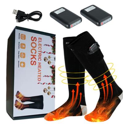 China 2021Upgraded Anti-Fault 5000mAh Battery Rechargeable Heating Socks with 4 Heating Settings, Heated Socks for Women Men for sale