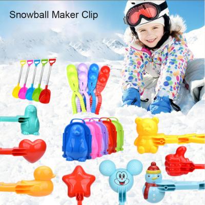 China Hot Snow Game Saling Snowball Maker Toys Throw Snowballs Maker Clip Outdoor Sports Snow Sand Mold For Kids Children Snowball Fights for sale