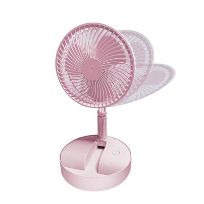 China Car Usb Rechargable Small Telescopic Strong Floor Desk Fan For Home Room Outdoor Camping Bed for sale