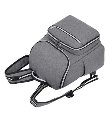 China Travel Bag Waterproof Polyester Computer Laptop Bag Smart Management Backpack With USB Port Mom Diaper Bag Filler Backpack for sale