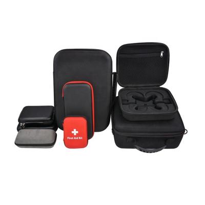 China 1680D+EVA+velet Printing Logo Custom Red Portable Small Kit For Home Use Eva First Aid Case for sale