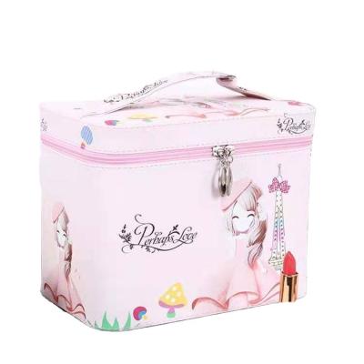 China Environmental Friendly Customized Storage Travel Cosmetic Bags Blue Cosmetic Bags for sale