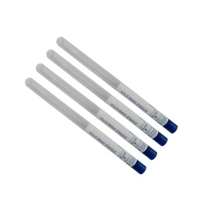 China Sample Sterile Disposable Medical Collection Lab Sampling Doctor Nylon Flock Swab Nasopharyng Nasal Swab for sale