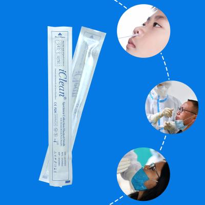 China Wholesale lab supplier nasopharyngeal sample oral oropharyngeal collection flocked nylon fiber swabs for sale