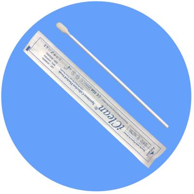 China Medical Oral Hosipital Specimen Collection Transport Round Head Sterile Specimen Test Foam Mouth Swab for sale