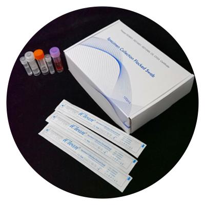 China Lab disposable medical sterile gene sampling medium transport tube collection test kit vtm test swab for sale