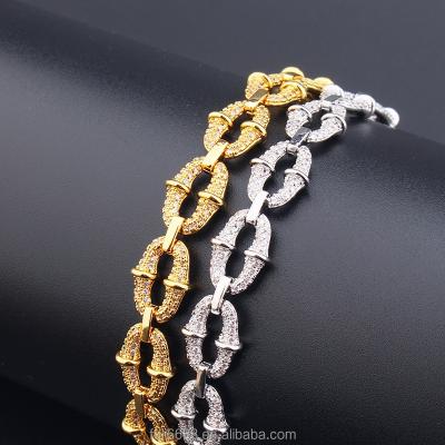 China Hiphop Bracelet Women Designer Charms Mens Bracelets Custom Diamond Bracelets for sale