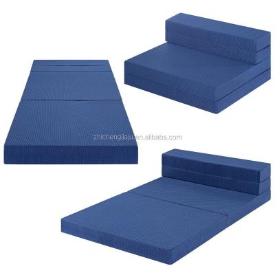 China Manufacture Customized Foam 3 Times Resilience Portable Travel Guests Storage Bag High Massage Tatami Camping Mattress for sale