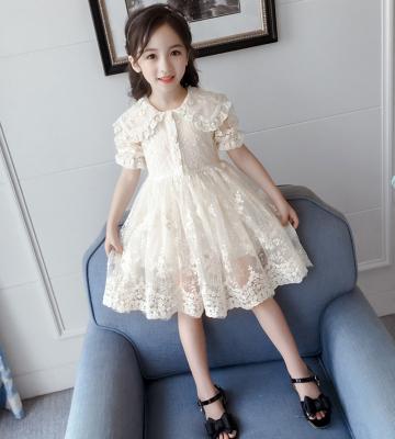 China Plus Size Summer Kids Clothes Cotton Plaid Print Petal Sleeve Dress Ruffles Ruffles Baby Dresses Summer for sale