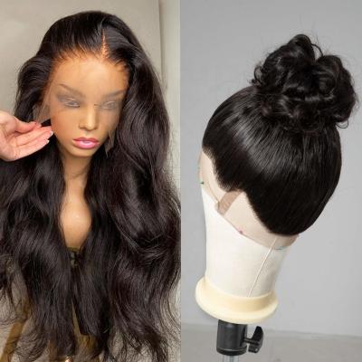 China Body Wave 13x4 13x6 Body Wave Closure Wig, Natural Transparent Virgin Human Hair 360 Full Lace Wigs, Brazilian Lace Frontal Wigs For Women for sale