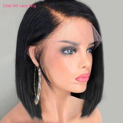 China Wholesale Brazilian Full Hd Lace Wig 13x6 Flim Hd Wave Lace Front Wig Virgin Brazilian Silky Straight Transparent Frontal Hair Cuticle Aligned Hd Lace for sale