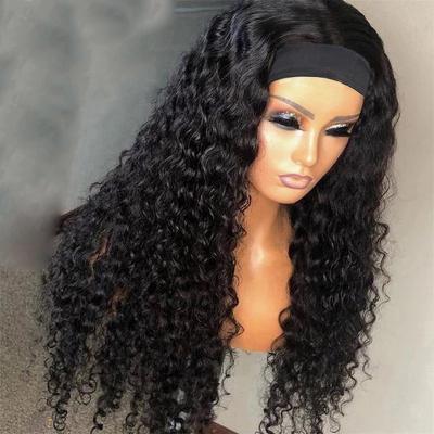 China Cheap Virgin Jerry Curls Wigs Hair, Wholesale Curly Headband Wig Hair, Kinky Curly Mink Brazilian Remy Hair Wigs 100% For Black Women for sale