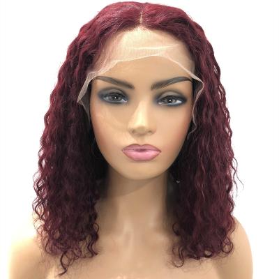 China Brarzilian Virgin Water Wave T Piece Curly Lace Frontal Wig Hair Extensions Wig Natural Hair Extensions For Black Women for sale