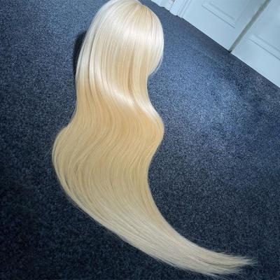 China Silky Straight Wave 360 ​​Lace Frontal Wig With Baby Hair, 613 Hd Full Lace Wig Hair, Brazilian Honey Blonde Long Straight Wigs For Black Women for sale