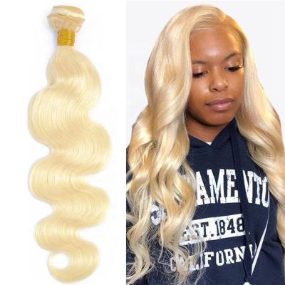 China Body Wave Mink Cheap Brazilian Hair Bundles Weave, Wholesale Body Wave Hair Color 613, Cuticle Aligned Bundles 100% Virgin Blonde Hair for sale