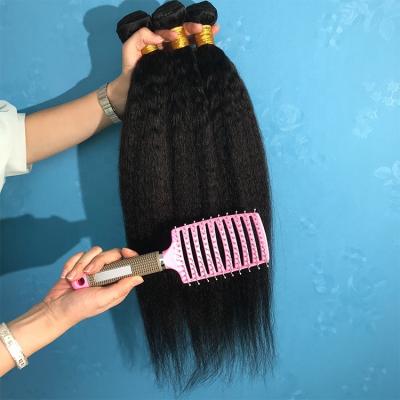 China Unprocessed CURLY Yaki Straight Human Hair Sellers, Cambodian Virgin Cuticle Aligned Hair Bundles Weaves, 100% Brazilian Hair Extension for sale