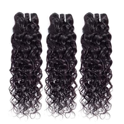 China Natural Water Wave Hair Bundles Weave Bundles Raw Cambodian Hair Weave Bundles Raw Unprocessed Cambodian Hair Vendors Wholesale Cuticle Aligned Virgin Hair for sale