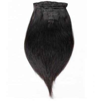 China And Peruvian Wholesale Natural Black Silky Straight Wave Cuticle Aligned Straight Hair Clip Brazilian 100% Virgin Hair In Extensions Remy For Women for sale