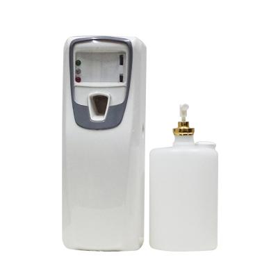 China Custom Viable Automatic Toilet Air Freshener Wall Mounted 350ml Perfume Tank LED Reusable Aerosol Timing Dispenser for sale