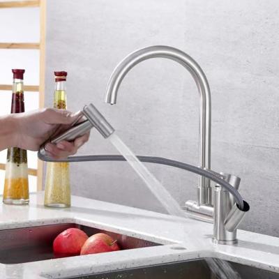 China Faucets metered copper plating can double mouth water faucet faucet for sale