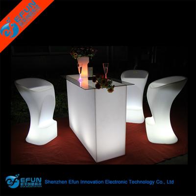 China Bar Table Modern Design Night Club Bar Table , Glowing Waterproof Led Furniture Bar Counter for sale