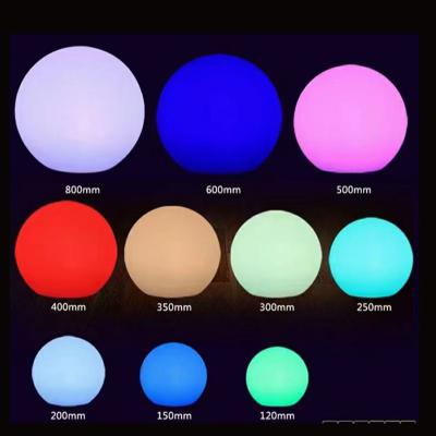 China LANDSCAPE Furniture Remote LED Lighting Waterproof Plastic Decorative Luminous Ball DMX RGB RGB Color Changing Party Garden Light Ball for sale